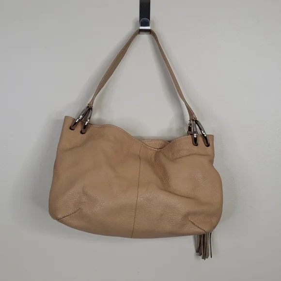 Furla Tan Pebbled Leather Hobo Shoulder Bag - Picture 3 of 7